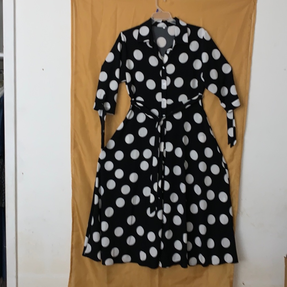 Polka Dot Maxi Dress